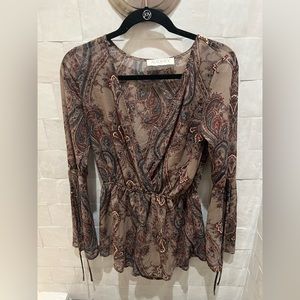 Audrey Floral Bell Sleeve Romper